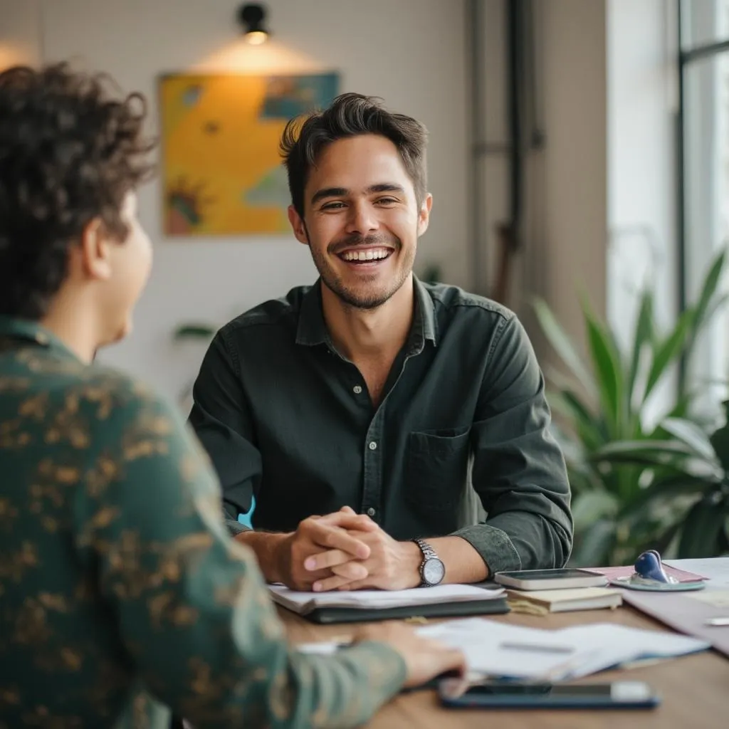 Cliente satisfecho hablando de EcoInvest